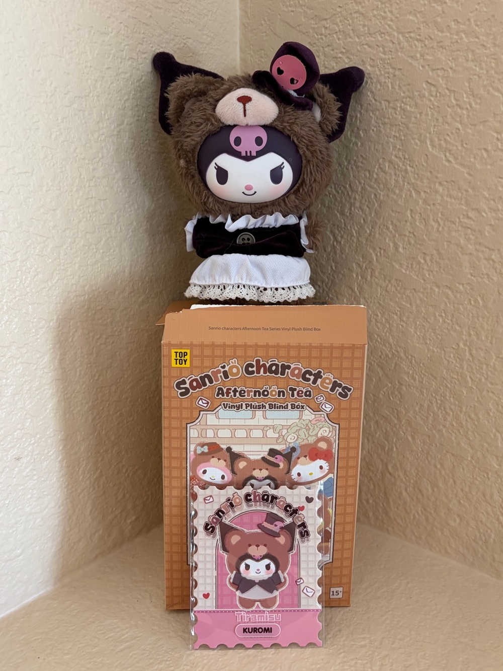 🤎Miniso Sanrio Tiramisu Kuromi Plush Doll Blind Bix Keychain